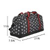 Disney Mickey Mouse Faces All-Over Print Black 21” Packable Duffel - 4 of 4