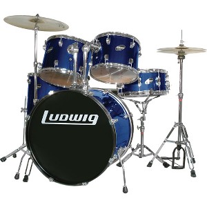 Ludwig Accent Series Complete Drum Set Blue - 1 of 1