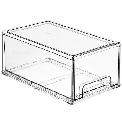Sorbus Clear Stackable Pull Out Fridge Drawers (2 Pack | Medium) : Target