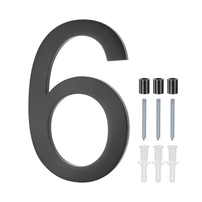 Unique Bargains Durable Acrylic Waterproof 3D Floating Appearance House Numbers 1 Pc