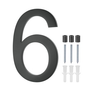Unique Bargains Durable Acrylic Waterproof 3D Floating Appearance House Numbers 1 Pc - 1 of 4