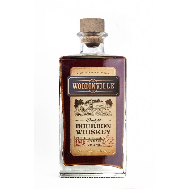 Woodinville Straight Bourbon Whiskey - 750ml Bottle, 1 of 8