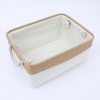 Unique Bargains Fabric Collapsible Storage Organizer Basket with Handles - 3 of 4
