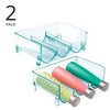 mDesign Plastic Free-Standing Stacking 3 Bottle Storage Rack - 2 of 4