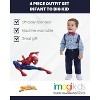 Marvel Spider-Man Button Down Shirt Twill Pants Suspenders and Bow-Tie 4 Piece Outfit Set Infant to Little Kid - 3 of 4