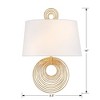 Crystorama Lighting Doral 2 - Light Sconce in  Renaissance Gold - 3 of 4