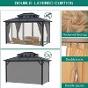 10' x 12' Hardtop Gazebo, Metal Gazebo with Aluminum Frame, Double Galvanized Steel Roof - 4 of 4