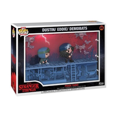 Photo 1 of [damaged plastic inside] Funko POP! Moments Deluxe: Stranger Things - Dustin/Eddie/Demobats Phase Three