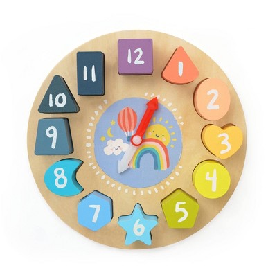 The Manhattan Toy Company Early Learning Wooden Puzzle Clock