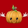 Junior's Design By Humans Halloween Pumpkin Monster 6 By LironPeer T-Shirt - 2 of 3