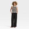 Women's High-Rise Modern Gauze Pull-On Pants - A New Day™ - 3 of 3