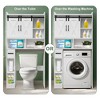 CuisinSmart Over The Toilet Storage Cabinet, Bathroom Storage Organizer with Barn Doors and Adjustable Shelves, Space-Saving Toilet Rack,White - 2 of 4