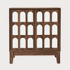 29.5" Mid-Century Modern Accent Sideboard Cabinet with Mirrored Arched Doors for Entryway Living Room-3irtyhousy - 3 of 4
