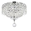 Elegant Lighting Century 3 light Chrome Flush Mount Clear Royal Cut Crystal - 4 of 4