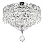 Elegant Lighting Century 3 light Chrome Flush Mount Clear Royal Cut Crystal - image 4 of 4