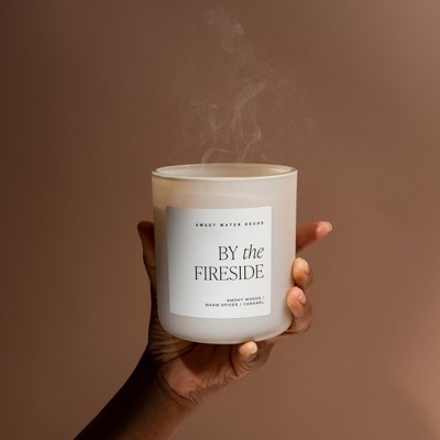By the Fireside Tan Matte Jar Soy Candle