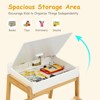 Infans Kids Table & Chair Set Wooden Activity Art Study Desk w/Storage Space - 3 of 4