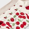 Women's Cherries 3pk Low Cut Socks - A New Day™ Ivory/Red 4-10 - 3 of 3