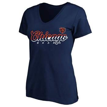 NFL Chicago Bears Women's Plus Size Short Sleeve V-Neck T-Shirt - 1x