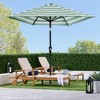 Best Choice Products 10ft Outdoor Steel Striped Market Patio Umbrella w/ Crank, Tilt Push Button, 6 Ribs - 3 of 4
