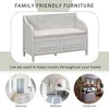 CAVINAS Rustic Style Pull-Open Top Shoe Ottoman Bench with Removable Cushion,Multifunctional Storage Bench for Entryway,Living Room - 2 of 4