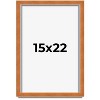 PosterPalooza | Classic Brown Picture Frame - UV Acrylic, Foam Board Backing, Hanging Hardware - 2 of 4