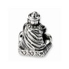 Black Bow Jewelry Sterling Silver Buddha Bead Charm - 3 of 4