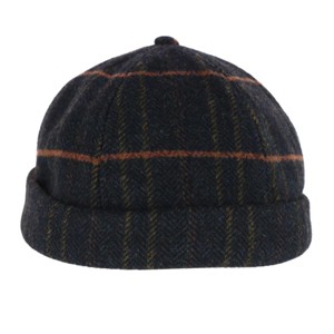 Epoch Hats Company Men's Plaid Retro Rolled Cuff Fisherman Wool Cap - 1 of 3