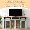 71" Extra Large Furniture-Style Dog Crate, Wooden Double Dog Crate Kennel, TV Stand Side End Table with Removable Divider for 2 Dogs - 2 of 4
