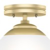 Hunter Fans 7.9" Hepburn Ceiling Light Modern Brass Finish - 4 of 4