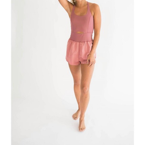 Women's Joy Cutout Athletic Romper - falcon park - image 1 of 4