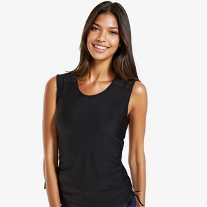 Calypsa Women's Closed Back UPF 50+ Tankini Maya Swim Top - 1 of 4