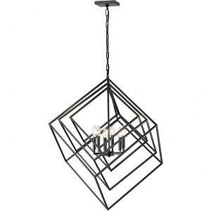 Z-Lite Euclid 6 - Light Chandelier in  Matte Black - 1 of 4