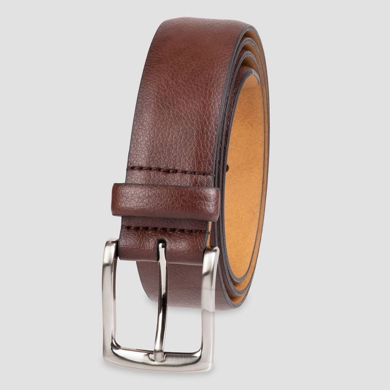 Men's Big & Tall Feather Edge Pebble Belt - Goodfellow & Co™ Brown, 2 of 6