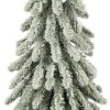 4ft Haute Decor Pre-Lit LED Lightly Flocked Alpine Artificial Christmas Tree White Lights - 3 of 3