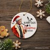 Bunny Ears & Christmas Cheers Ornament, Holiday Humor| OrnamentallyYou - 4 of 4