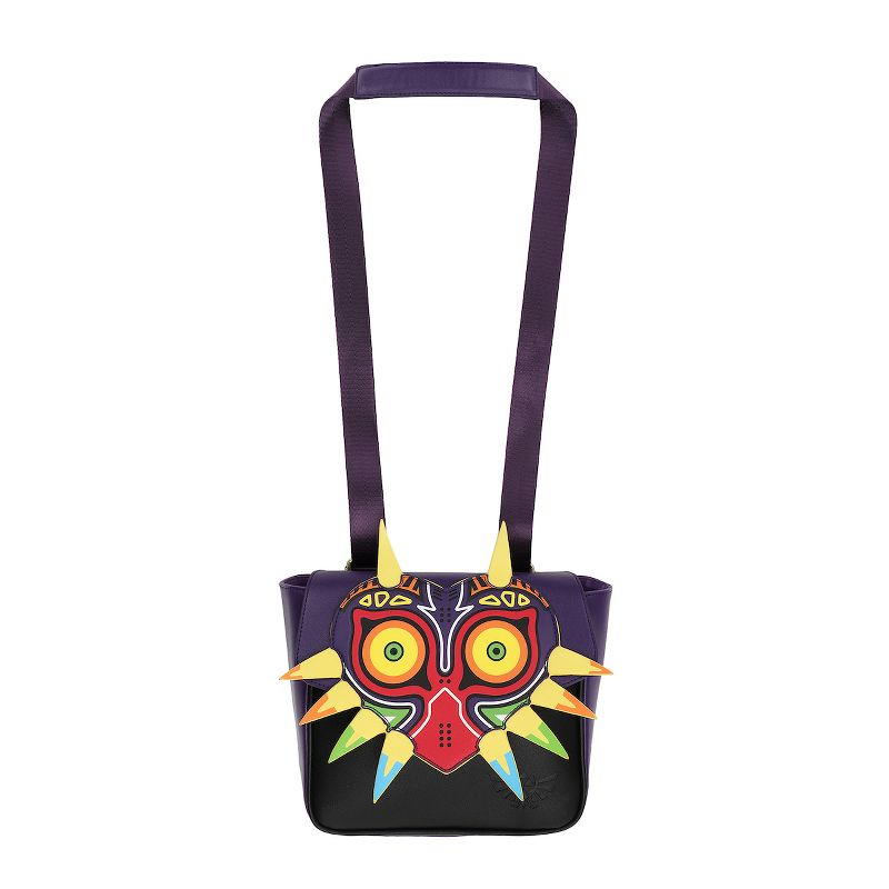 The Legend Of Zelda Majora's Mask Women's Purple Convertible Mini Backpack, 1 of 7