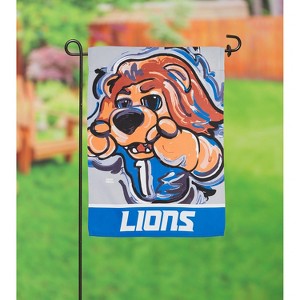 Evergreen NFL Detroit Lions Garden Suede Flag 12.5 x 18 Inches Indoor Outdoor Decor - 1 of 4