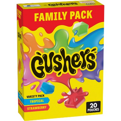 Fruit Gushers Fruit Snacks Strawberry/Tropical - 16oz/20ct