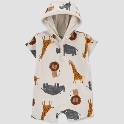 Image of Carter's Just One You® Baby Boys' Safari Romper - Beige 3M