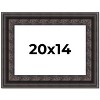 PosterPalooza | 3.5" Wide Ornate Black Picture Frame - UV Acrylic, Backing Board, Hanging Hardware Included - 2 of 4