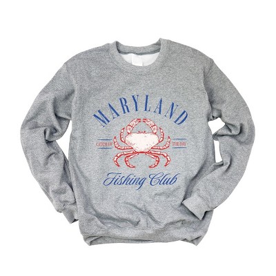 Simply Sage Market Women's Graphic Sweatshirt Maryland Fishing Club