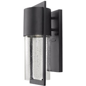 Hinkley Shelter 15 1/2" High Modern Black LED Outdoor Wall Light - 1 of 2