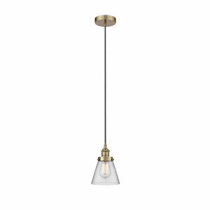 Cone - 1 Light Mini Pendant In Industrial Style-9.5 Inches Tall and 6.25 Inches Wide - 1 of 1