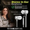 EG11WS Stereo Earbuds – 3.5mm Wired Headphones with Mic, Volume Control, Noise Isolating, White/Silver - 4 of 4
