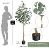 4FT/5FT/6FT Artificial Tree Plant Eucalyptus Tree Tall - 2 of 4