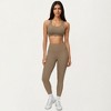 Anna-Kaci Active Women's High Waist Full Length Leggings with Smooth Seam Detailing and Stretch Fit Fabric - 2 of 4
