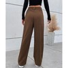 Womens Pants Casual Straight Leg High Waist Work Long Pants Trouser - 4 of 4
