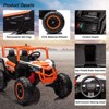 24V Ride on Toys, 2 Seater 24V Electric Vehicles w/Remote Control, 20" Spacious Seat,Music, Bluetooth, for Kids - 4 of 4