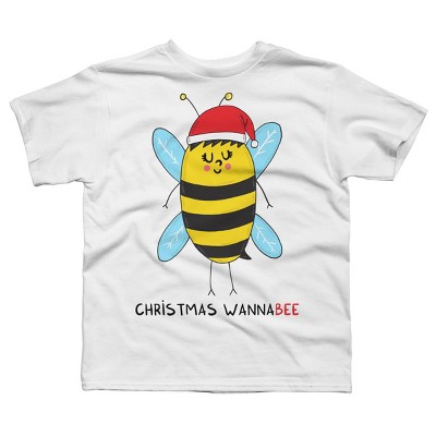 Boy's Design By Humans Christmas WannaBEE By adrianserghie T-Shirt